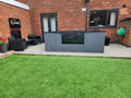 Grey pond 10ft x 6ft x 3ft with viewing window & cover