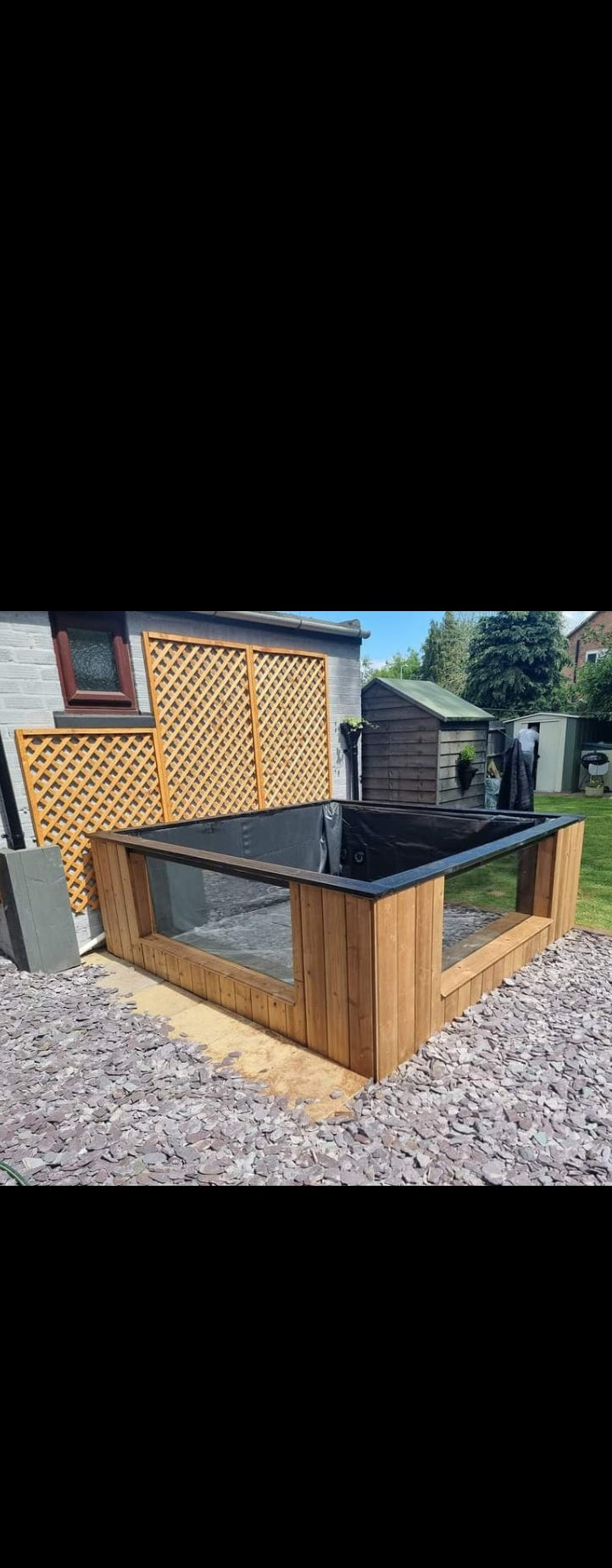 Cedar 2 window pond 8ft x 8ft x 3ft
