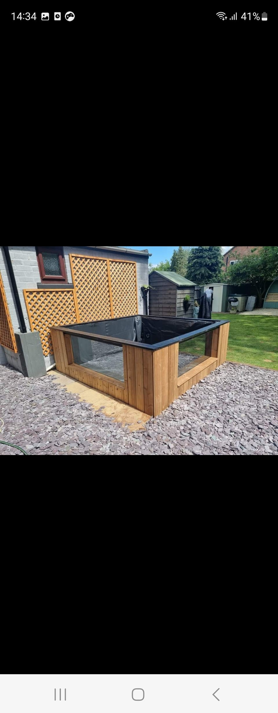 Cedar 2 window pond 8ft x 8ft x 3ft