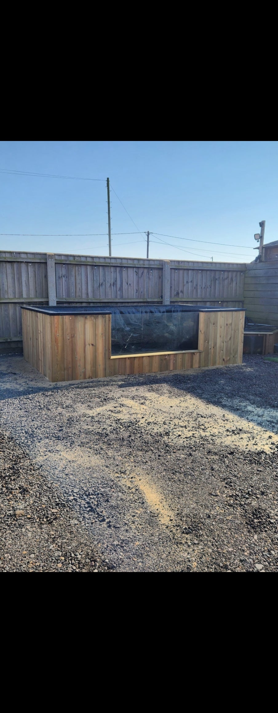 Cedar 10ft x 6ft x 3.5ft pond with window