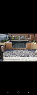 Cedar pond 10ft x 6ft x 3ft with viewing window & lights